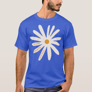 T-shirt Retro Mental Health Matters Floral pour les femmes