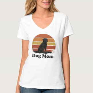 T-shirt Rétro Mère de Chien – Soleil Couchant Vint