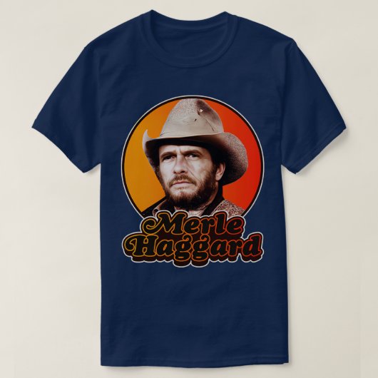 T-shirt Retro Merle HaggardDesign (Design devant)