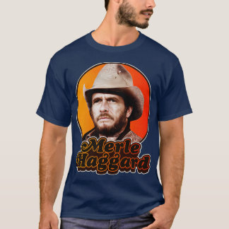 T-shirt Retro Merle HaggardDesign