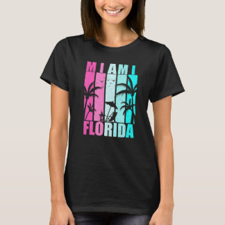 T-shirt Retro Miami Floride Plage Floride FL Hommes Femmes