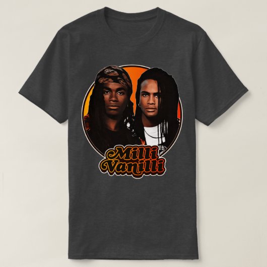 T-shirt Retro Milli Vanilli Hommage 2 (Design devant)
