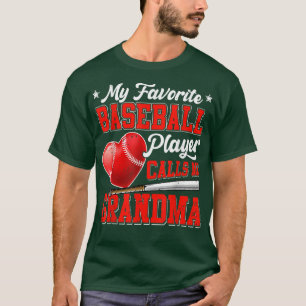 T-shirt Retro Mon Joueur De Baseball Préféré M'Appelle Gra