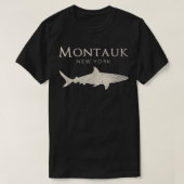 T-shirt Retro Montauk NY Shark (Design devant)