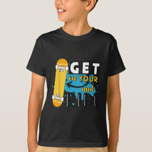 T-shirt Retro Montez Sur Votre Planche À Roulettes Et Roul