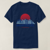 T-shirt Rétro Montréal Canada Skyline (Design devant)