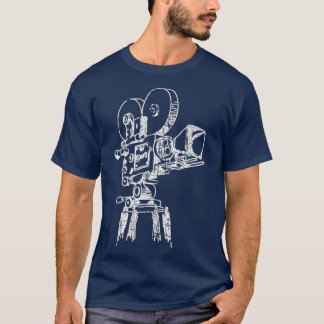 T-shirt Retro Movie Camera for Filmmakers and Cameramen
