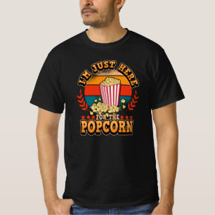 T-shirt Retro Movie Cinema Movie Popcorn Dit Amoureusement