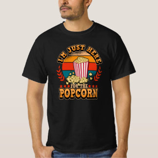 T-shirt Retro Movie Cinema Movie Popcorn Dit Amoureusement