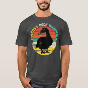T-shirt Retro Muscovy Duck Whisperer Funny Farmer Duck