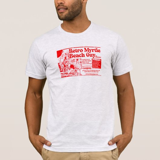 T-shirt Rétro Myrtle Beach Guy (Devant)