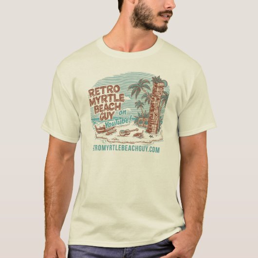 T-shirt Retro Myrtle Beach Guy (Devant)
