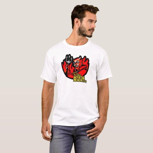 T-shirt Retro Myrtle Beach Guy Devil (Devant entier)
