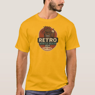 T-shirt Retro Myrtle Beach Guy Tiki Bar