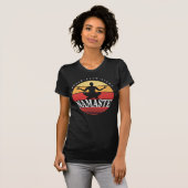 T-shirt Retro Namaste, pose de yoga (Devant entier)