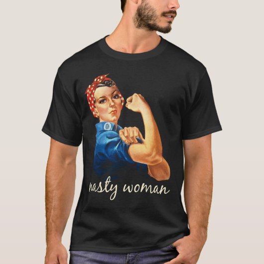 T-shirt Retro Nasty Woman (Devant)