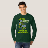 T-shirt Retro Neon Roller Patins Lets Roll Anniversaire Éq (Devant entier)