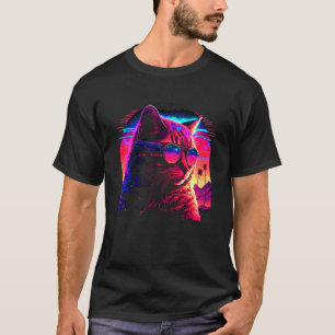 T-shirt Retro Neuro 80s Chat Stylish Vintage mignon 1