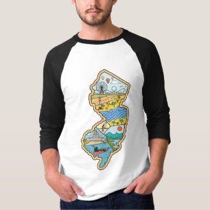 T-shirt Retro New Jersey Cape May Atlantic City Souvenir