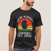 T-shirt Retro New Kidney Owner Est. 2026 Kidney Transplant (Devant)