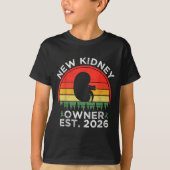 T-shirt Retro New Kidney Owner Est. 2026 Kidney Transplant (Devant)