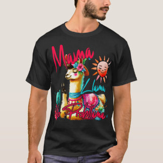 T-shirt Retro NO PROBLLAMA Design Vintage Llama Alpaca