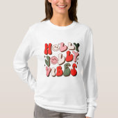T-shirt Retro Noël Holly Jolly Vibes Vacances tendance (Devant)