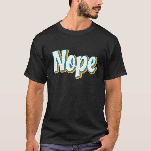 T-shirt Retro Nope (Devant)