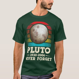T-shirt Retro N'Oubliez Jamais Pluto Chemise Nerdy Spa d'a