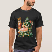 T-shirt Retro Nutcracker Ballet Nk Christmas Xmas Vibes Wo (Devant)