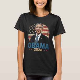 T-shirt Retro Obama Président Vintage 2028 Obama