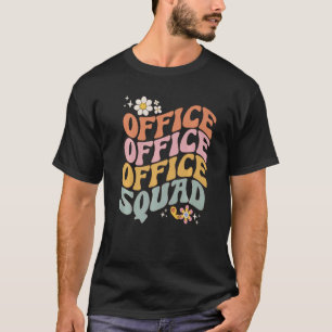 T-shirt Retro Office Squad Hippie Super Bureau Personnel P