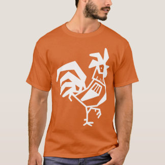 T-shirt Rétro Oiseau de poulet au coq