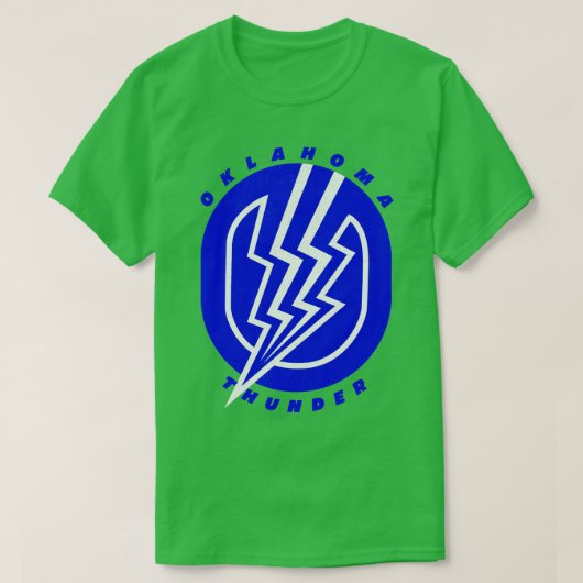 T-shirt Retro Oklahoma Thunder AFA 41982 (Design devant)