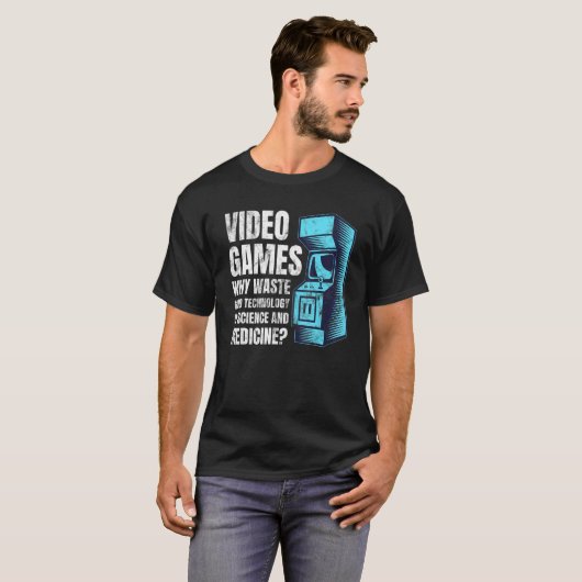 T-shirt Retro Old Arcade Machine Games Citation Classic Vi (Devant entier)