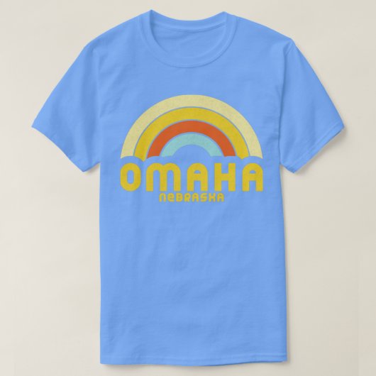 T-shirt Retro Omaha Nebraska (Design devant)