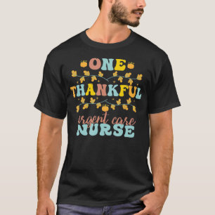 T-shirt Retro One Thankful Urgent e Nurse Thanksgiving