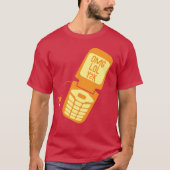 T-Shirt Retro Orange Flip Phone (Devant)