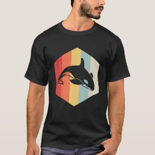 T-shirt Retro Orca animal Vintage tueur baleine