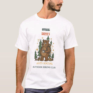 T-Shirt Rétro Ours de Camp Personnalisé