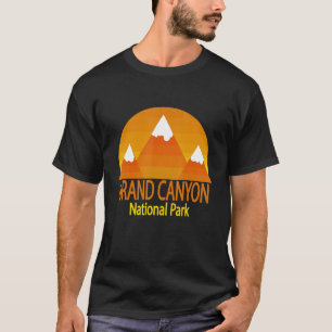 T-shirt Retro Outdoor Mountain Yellowstone Grand Canyon
