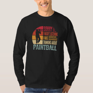 T-shirt retro Paint Schooting and Paintball paintballer fo