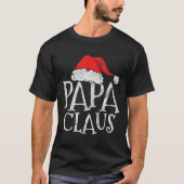 T-shirt Retro Papa Claus Gift Funny Christmas Santa Costum (Devant)