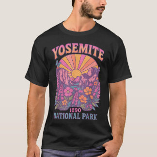 T-shirt Rétro Parc national de Yosemite États-Unis Vintage