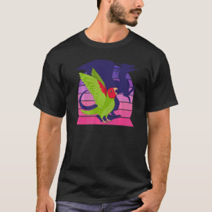 T-shirt Retro Parrot I Dragon I hurle rouge masqué Conur