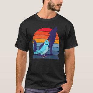 T-shirt Retro Parrot I Howling Wolf I hurle Blue India