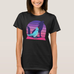 T-shirt Retro Parrot I Howling Wolf I hurle Blue India