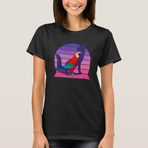 T-shirt Retro Parrot I Howling Wolf I hurle Green-wing