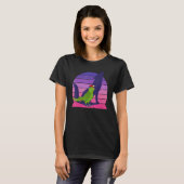 T-shirt Retro Parrot I Howling Wolf I hurle Mexican Am (Devant entier)