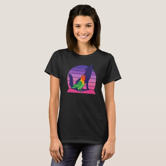 T-shirt Retro Parrot I Howling Wolf I Screaming Fischer's (Devant entier)